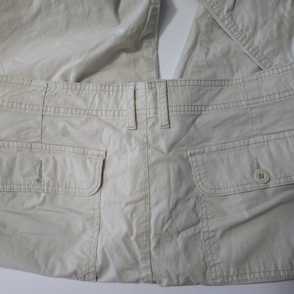 Liz Claiborne light tan cotton pants tapered ankle Size 16 - Picture 5 of 6